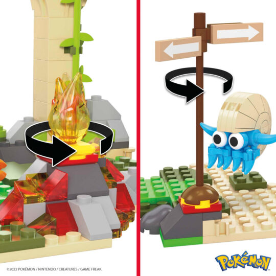 Mega Pokémon Rovine Abbandonate Nella Giungla, Set di Costruzioni con 464 mattoncini - Mega, Pokémon
