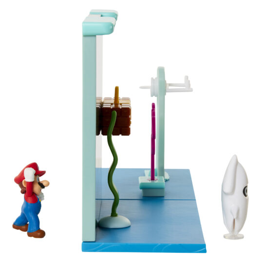 Super Mario playset Underwater con personaggo articolato 6 cm - Super Mario