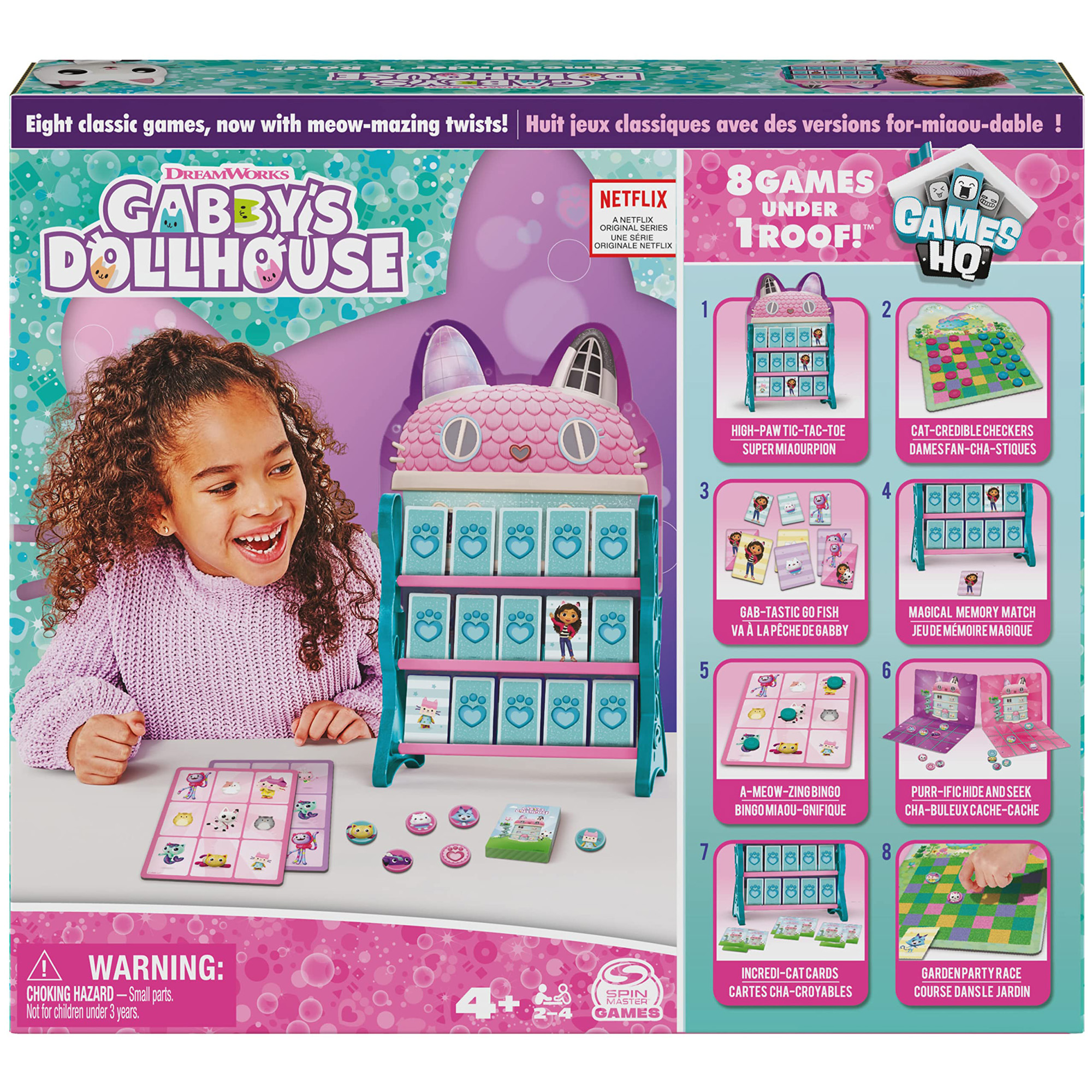 8 Giochi in Scatola in 1 Confezione, Gabby's Dollhouse in Vendita Online