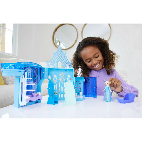 Set Componibili Palazzo di Ghiaccio di Elsa, Playset con Mini Bambola Elsa, Olaf e accessori, Disney Frozen - Disney