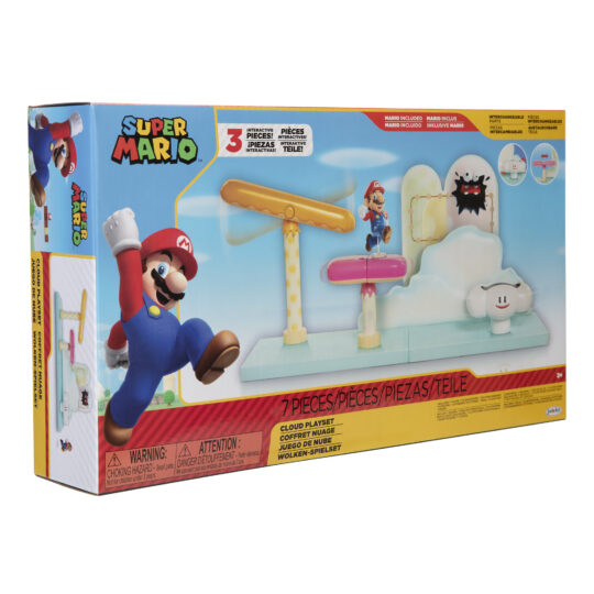 Super Mario playset Cloud con personaggo articolato 6 cm - Super Mario