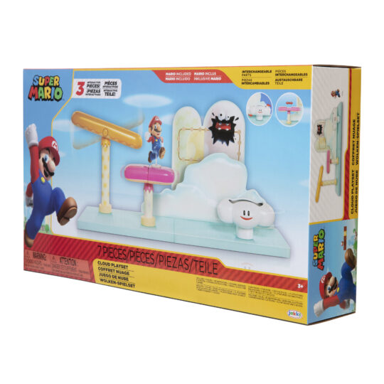 Super Mario playset Cloud con personaggo articolato 6 cm - Super Mario