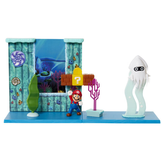 Super Mario playset Underwater con personaggo articolato 6 cm - Super Mario