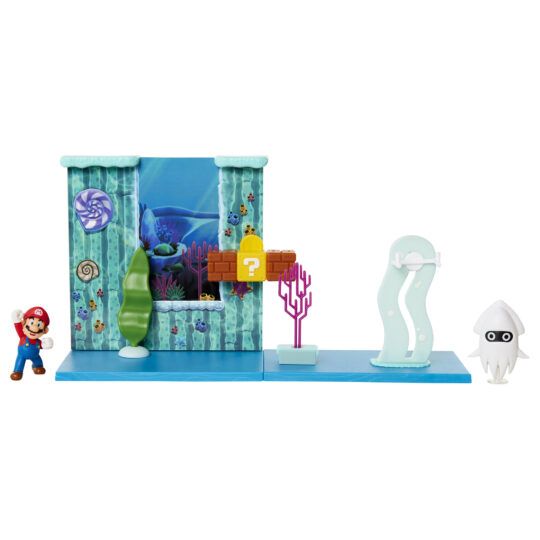 Super Mario playset Underwater con personaggo articolato 6 cm - Super Mario