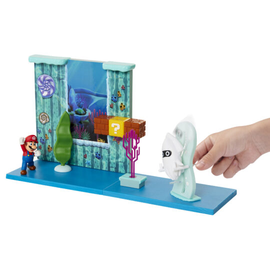 Super Mario playset Underwater con personaggo articolato 6 cm - Super Mario