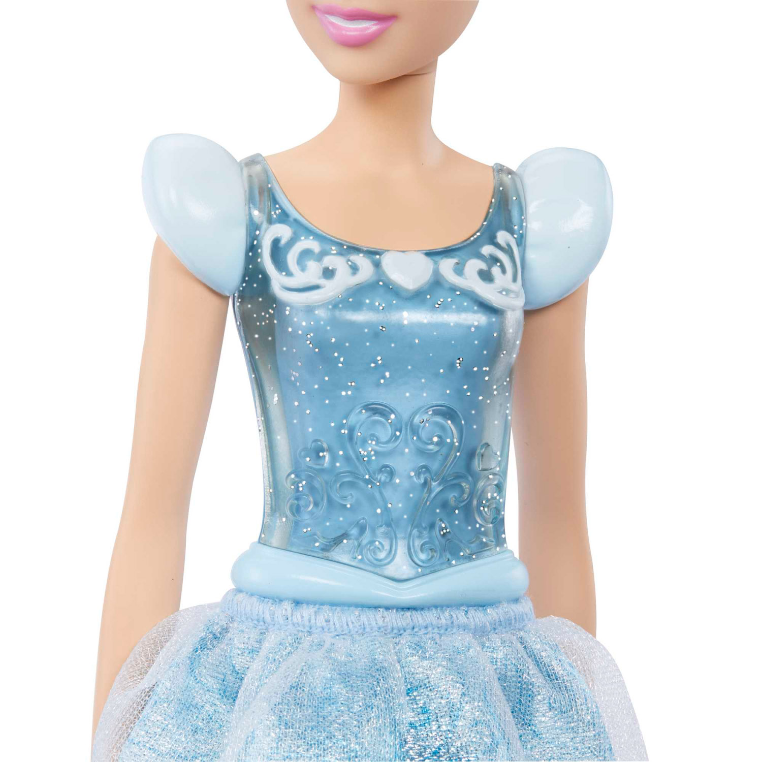 Cenerentola Bambola Snodata, con capi e accessori scintillanti, Disney Princess - Disney