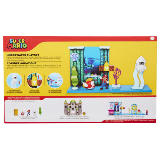 Super Mario playset Underwater con personaggo articolato 6 cm - Super Mario