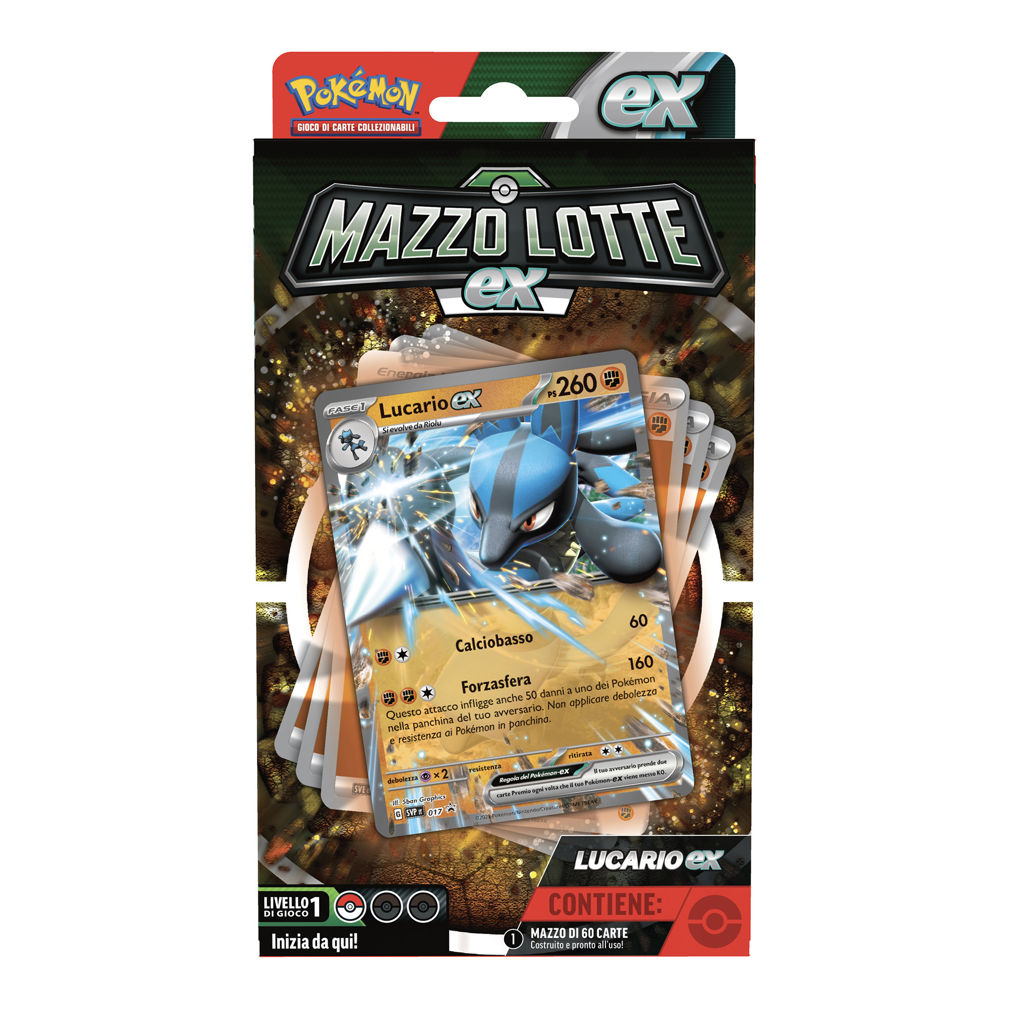 Pokémon Mazzo Lotte EX Ampharos-Ex / Lucario-Ex assortito - Pokémon