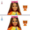 Barbie Cutie Reveal Tigre, Serie Amici della Giungla, Bambola con costume da Tigre di peluche - Barbie