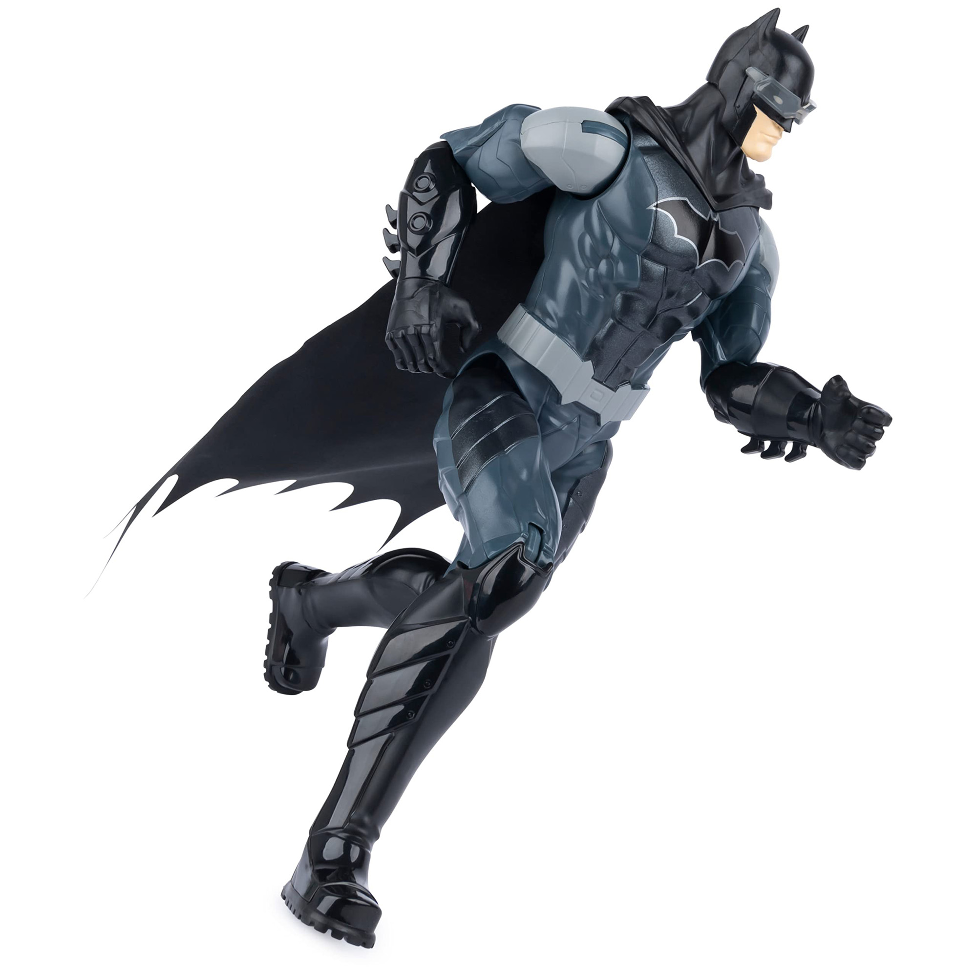 Batman Action Figure 30cm con armatura Combact blu, mantello, occhiali Night Vision e 11 punti di articolazione - DC Comics