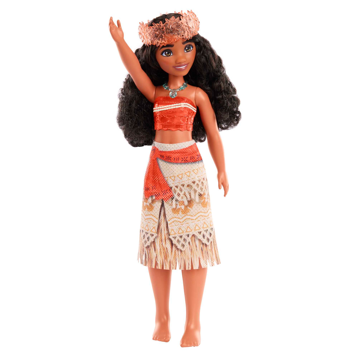 Vaiana Bambola Snodata con capi e accessori scintillanti, Disney Princess - Disney