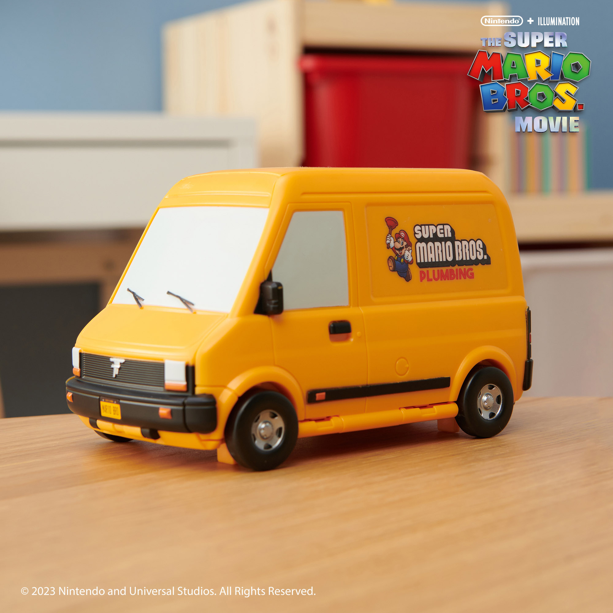 Super Mario Movie playset Mini Van con personaggi 4 cm - Super Mario