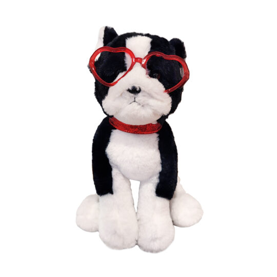 Peluche Terrier con occhiali Hearts Dogs 30cm - FAO Schwarz