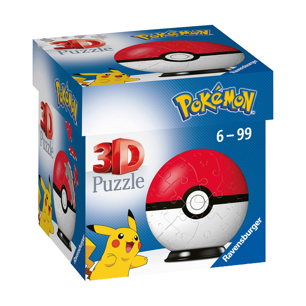 Puzzle 3D Pokéball Pokémon, 54 pezzi - Pokémon, Ravensburger