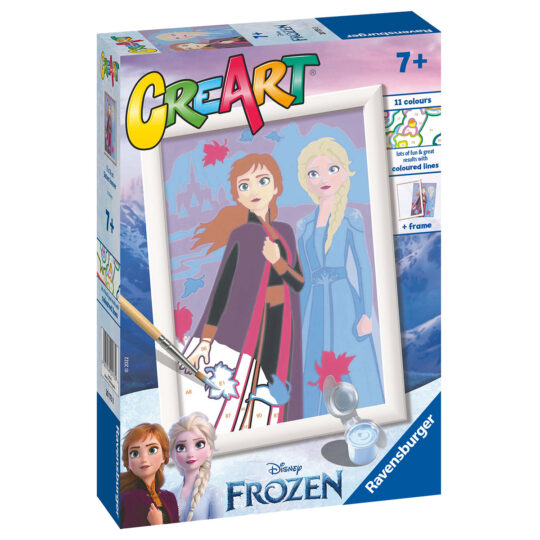 Creart Frozen: Sisters Forever, Serie E, Kit per dipingere con i numeri - Creart, Disney