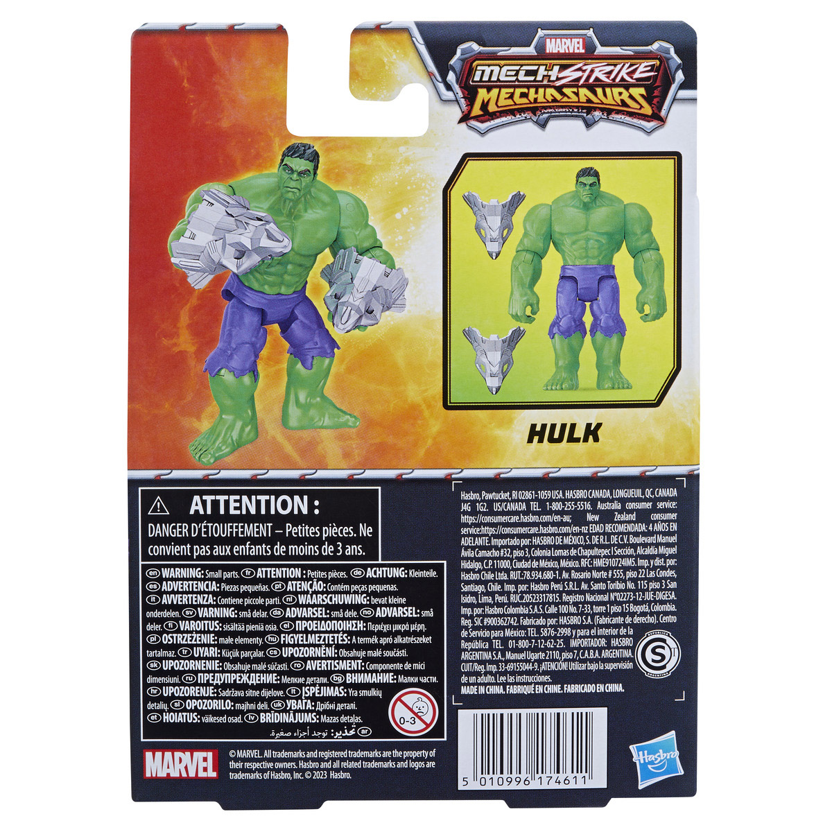 Action figure Hulk, Marvel Mech Strike Mechasaurs, 11 cm - Marvel