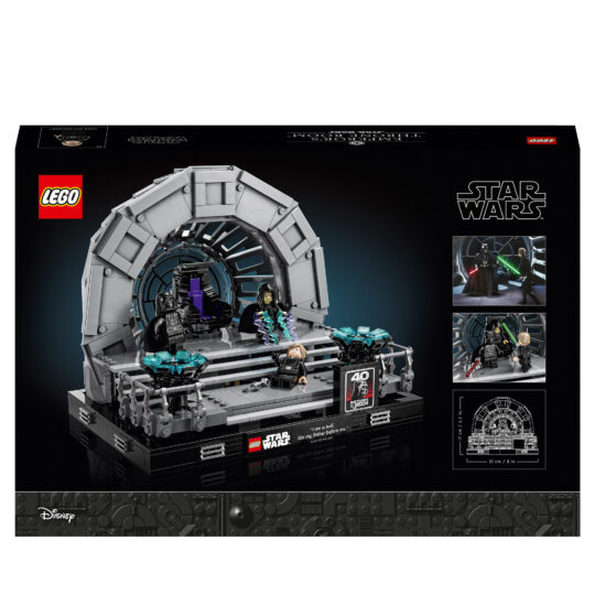 LEGO Star Wars 75352 Diorama Sala del Trono dell’Imperatore, Set Duello con Spade Laser 40° Anniversario del Ritorno dello Jedi - LEGO, Star Wars
