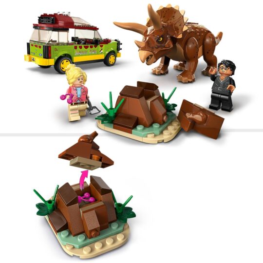 LEGO Jurassic Park 76959 La Ricerca Del Triceratopo, Collezione 30° Anniversario - Jurassic World, LEGO