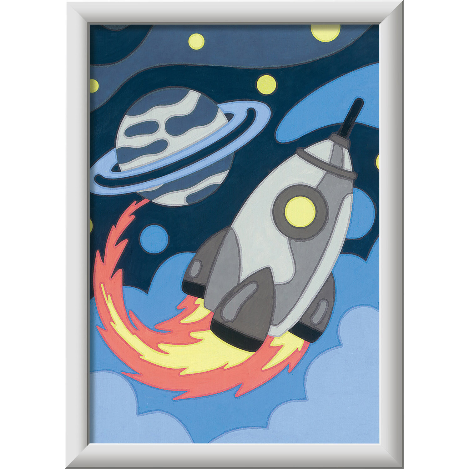 Creart Avventure nello spazio, Serie E, Kit per dipingere con i numeri - Creart
