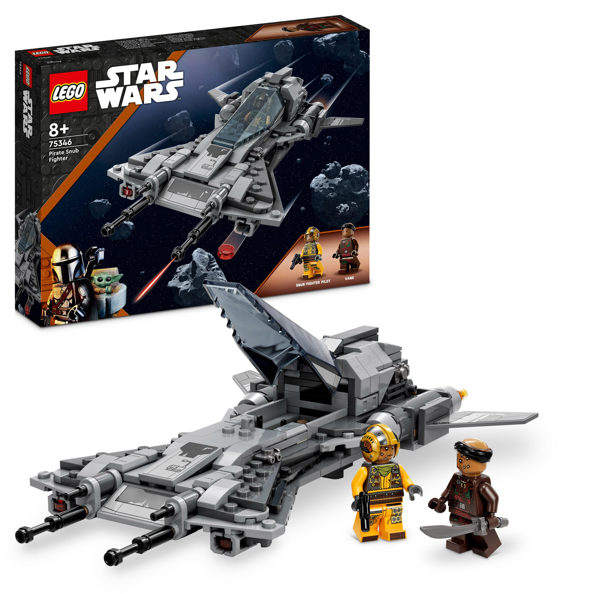 LEGO Star Wars 75346 Pirata Snub Fighter, da The Mandalorian Stagione 3,  Modellino di Starfighter in Vendita Online