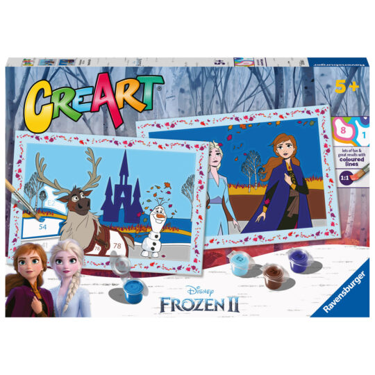 Creart Disney Frozen II, Serie Junior, Kit per dipingere con i numeri - Creart, Disney