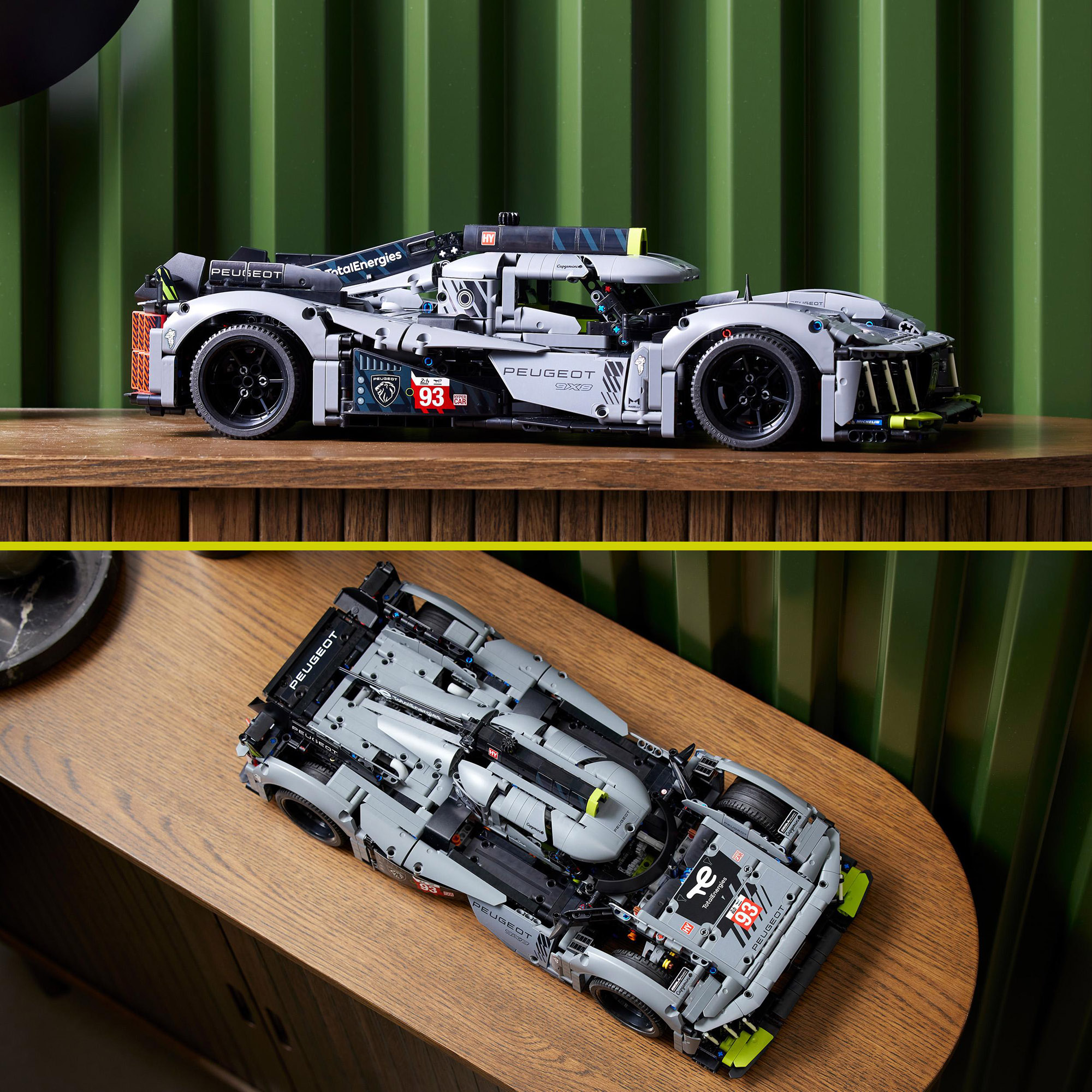 LEGO Technic 42156 PEUGEOT 9X8 24H Le Mans Hybrid Hypercar, Modellino in scala 1:10, da Collezione - LEGO