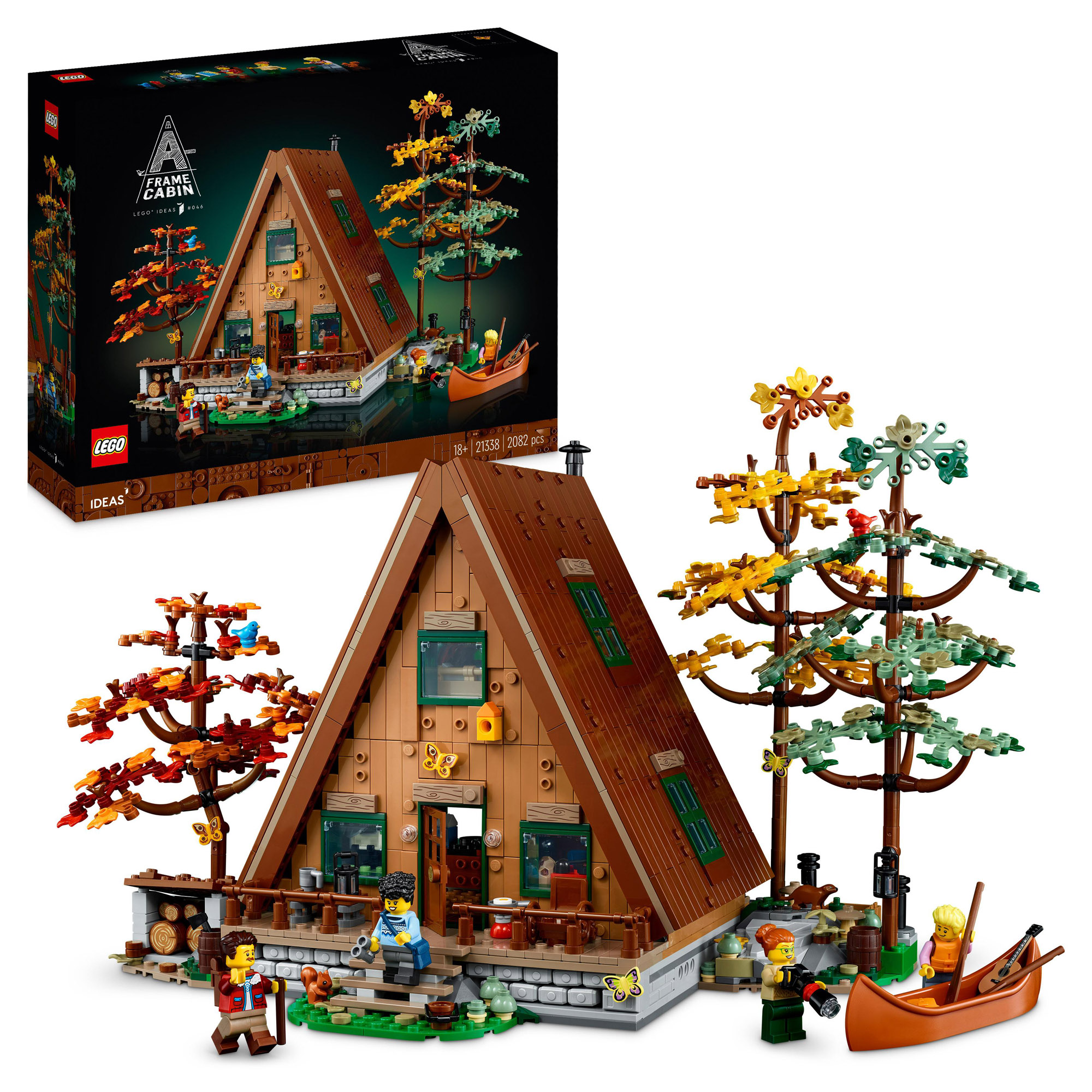 LEGO Ideas 21338 Baita, Kit Modellino Casa da Costruire per Adulti