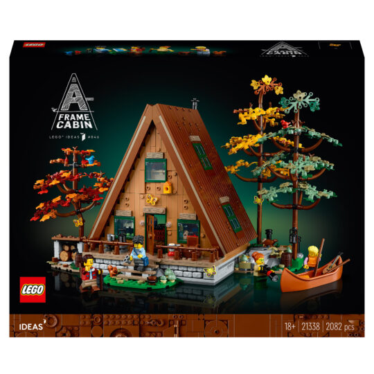 LEGO Ideas 21338 Baita, Kit Modellino Casa da Costruire per Adulti con 4 Minifigure - LEGO
