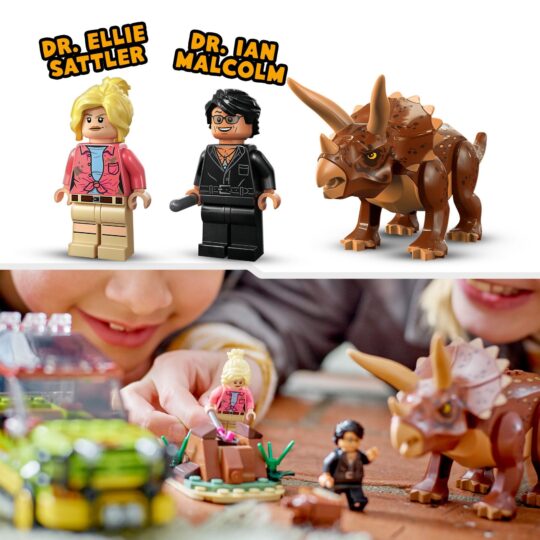 LEGO Jurassic Park 76959 La Ricerca Del Triceratopo, Collezione 30° Anniversario - Jurassic World, LEGO