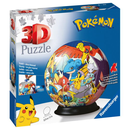 Puzzle 3D Pokémon, 72 pezzi - Pokémon, Ravensburger