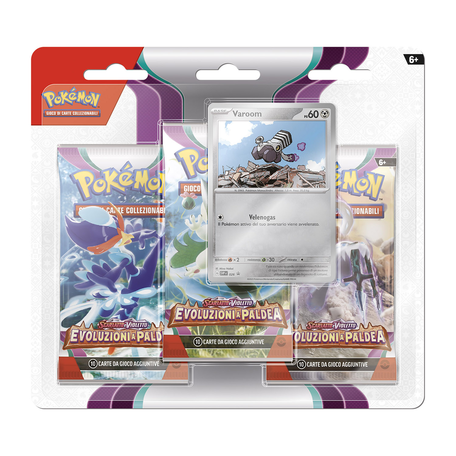 Pokemon Scarlatto E Violetto Evoluzioni A Paldea - 3 Pack Blister - Pokémon