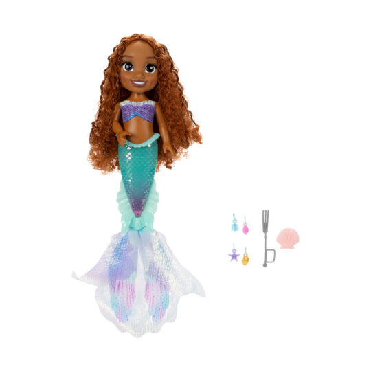 Bambola Ariel che canta con occhi scintillanti, 38 cm, dal film La Sirenetta - Disney