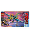 LEGO NINJAGO 71796 Dragone elementare vs Mech dell'Imperatore, con Drago ed action figures - LEGO