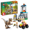 LEGO Jurassic Park 76957 La fuga del Velociraptor, dinosauro con fuoristrada e minifigures - Jurassic World, LEGO