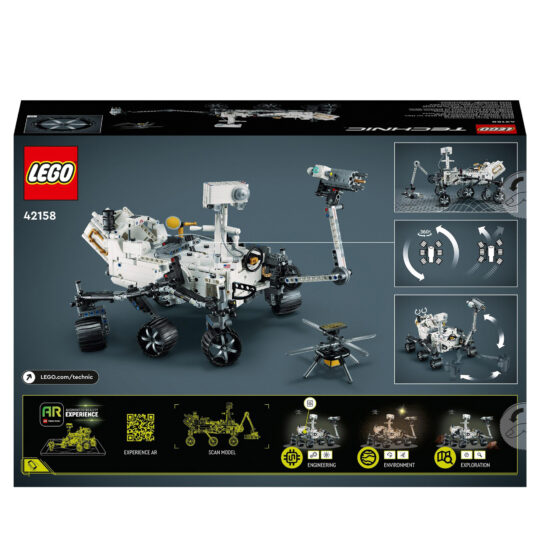 LEGO TECHNIC 42158 NASA Mars Rover Perseverance, Set spaziale con esperienza app realtà aumentata - LEGO