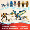 LEGO NINJAGO 71796 Dragone elementare vs Mech dell'Imperatore, con Drago ed action figures - LEGO