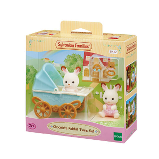 Gemelli Coniglio Cioccolato E Carrozzina Sylvanian Families - Sylvanian Families