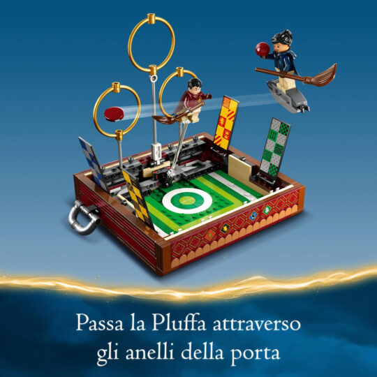 LEGO Harry Potter 76416 Baule del Quidditch, 3 sfide diverse, con minifigure di Malfoy - Harry Potter, LEGO