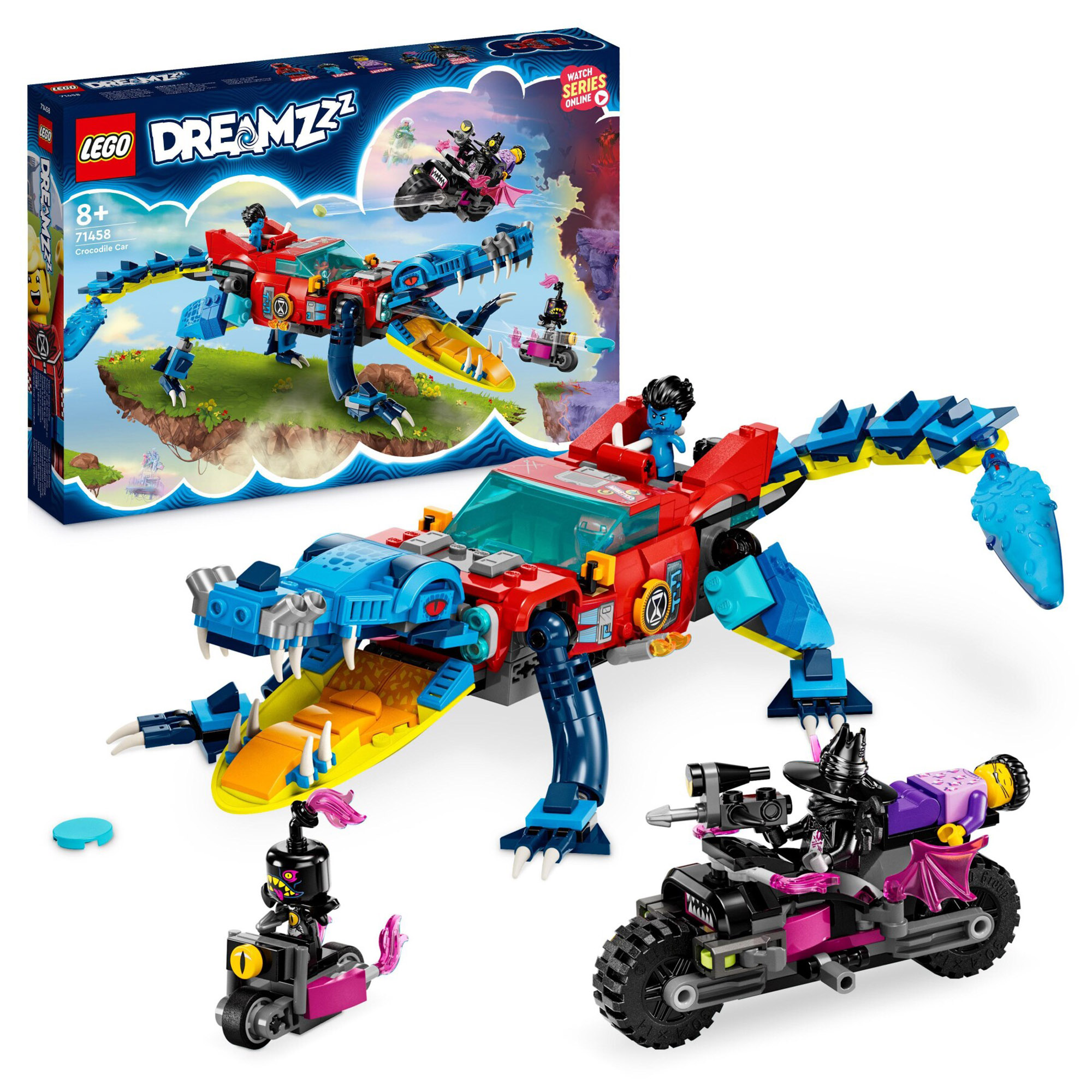 LEGO DREAMZzz 71458 Auto-Coccodrillo, 2in1 da Monster Truck a  Macchina-Animale con personaggi in Vendita Online