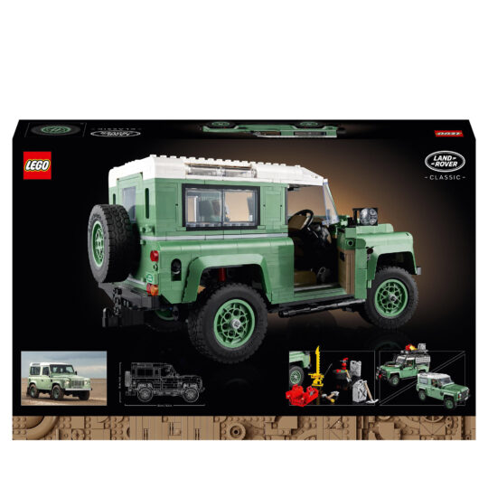 LEGO Icons 10317 Land Rover Classic Defender 90, modellino auto 4x4, da collezione - LEGO