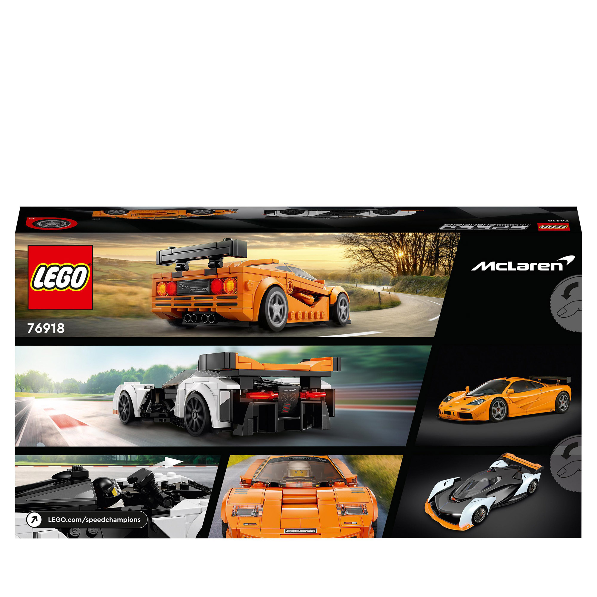 LEGO Speed Champions 76918 McLaren Solus GT & McLaren F1 LM, 2 modellini  auto da costruire in Vendita Online