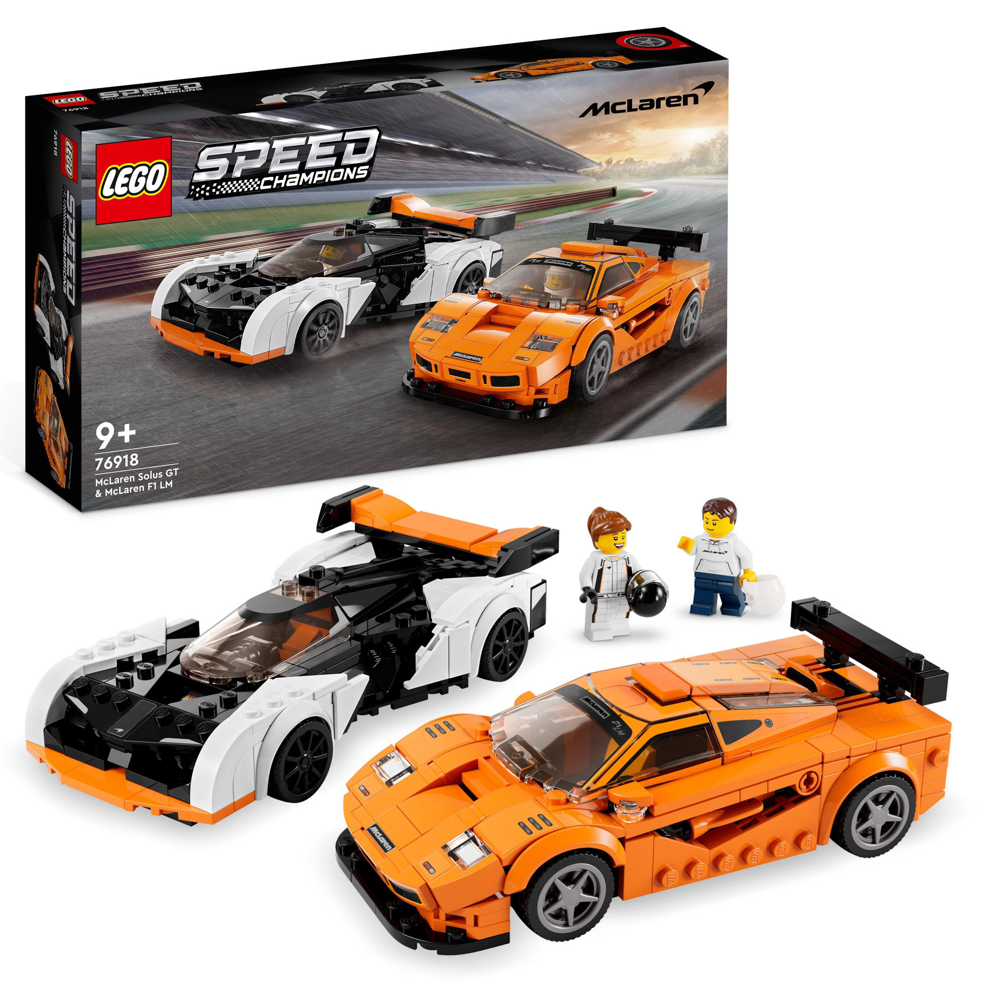 LEGO Speed Champions 76918 McLaren Solus GT & McLaren F1 LM, 2