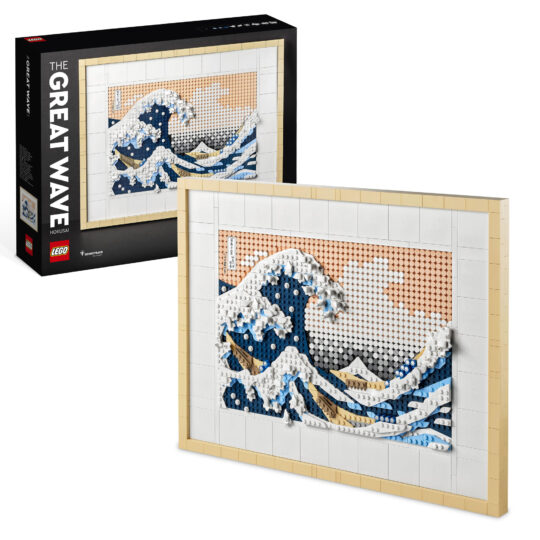 LEGO Art 31208 Hokusai - La Grande Onda, quadro decorativo fai-da-te, da collezione - LEGO