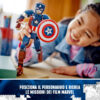 LEGO Marvel 76258 Personaggio di Capitan America degli Avengers con scudo, da collezione - LEGO