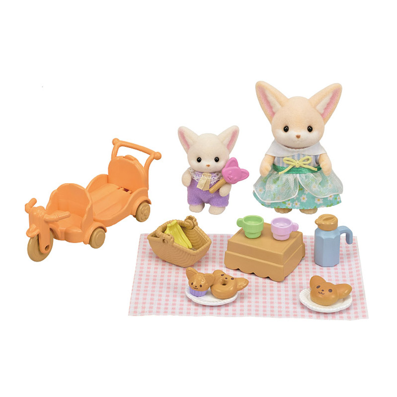 Set Picnic Al Sole, Sorella E Bebè Volpe Fennec Sylvanian Families - Sylvanian Families