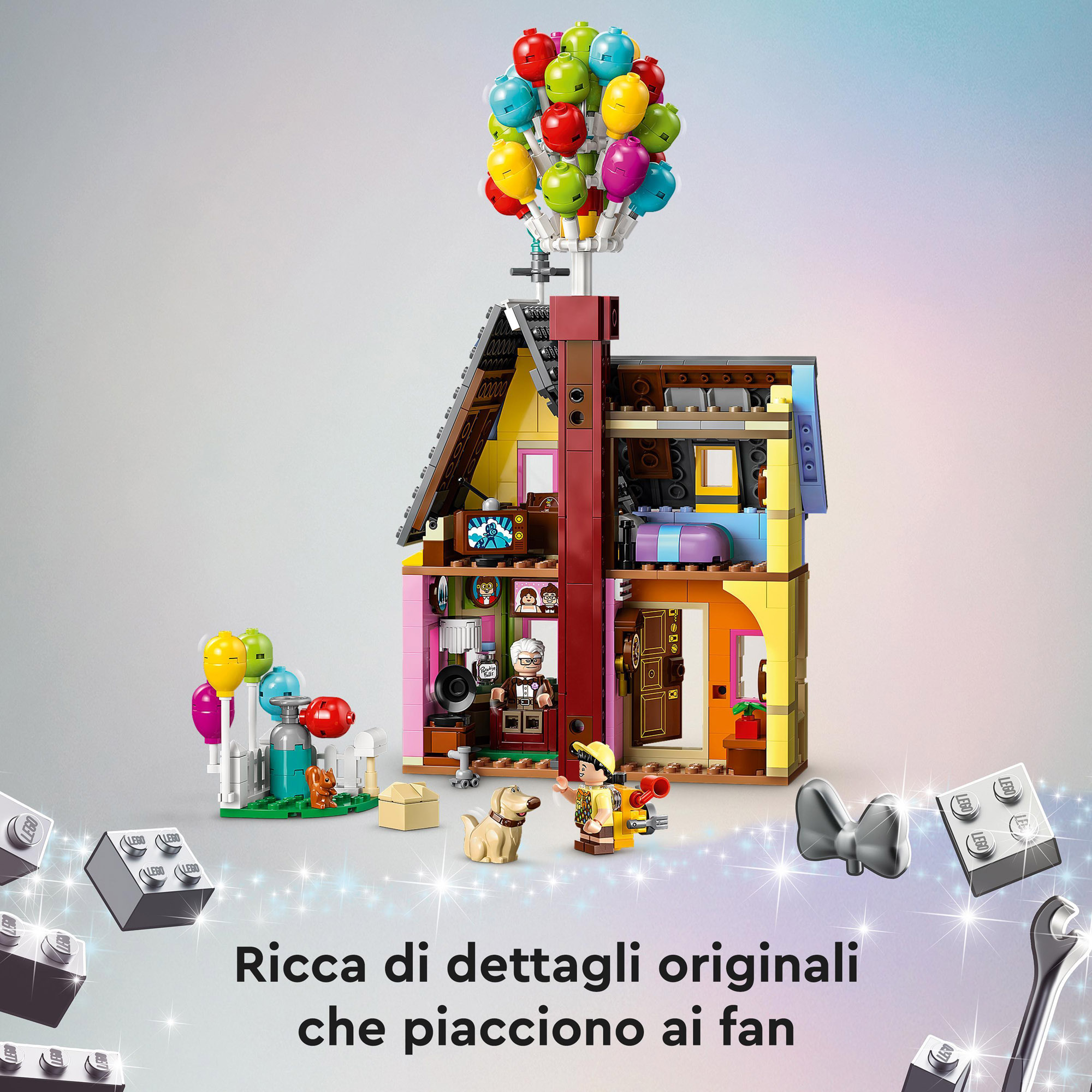LEGO Disney e Pixar 43217 Casa di “Up”, con Palloncini e minifigures, Disney  100° Anniversario in Vendita Online