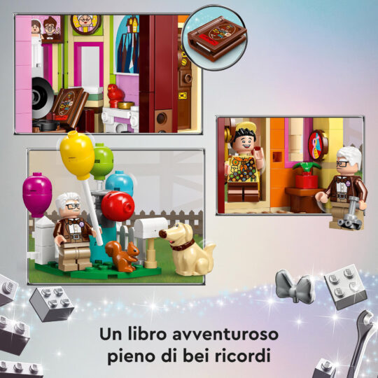 LEGO Disney e Pixar 43217 Casa di “Up”, con Palloncini e minifigures, Disney 100° Anniversario - Disney, LEGO