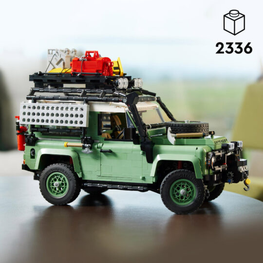 LEGO Icons 10317 Land Rover Classic Defender 90, modellino auto 4x4, da collezione - LEGO