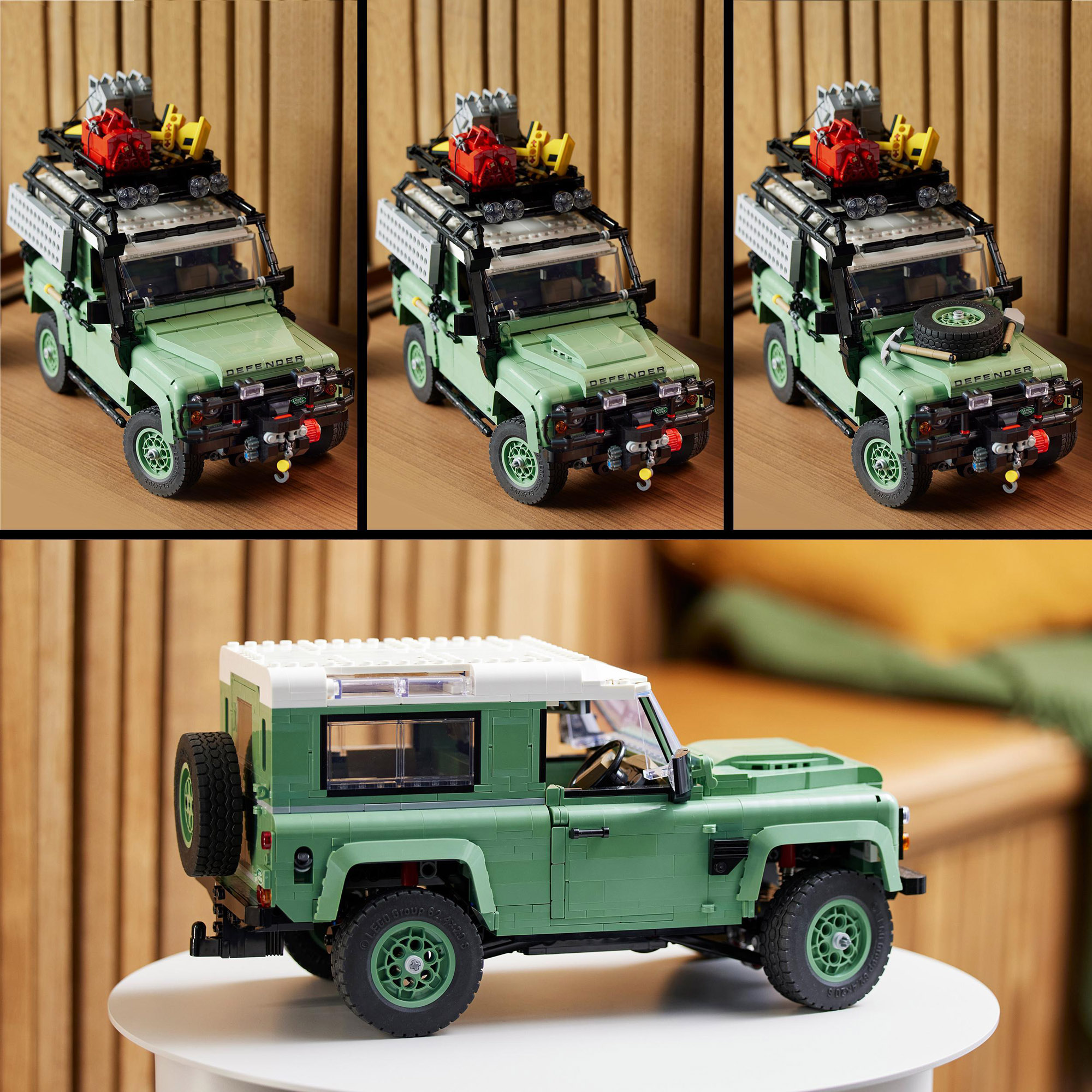 LEGO Icons 10317 Land Rover Classic Defender 90, modellino auto 4x4, da collezione - LEGO