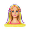 Barbie Super Chioma Hairstyle, testa pettinabile con capelli biondi e ciocche fluo - Barbie